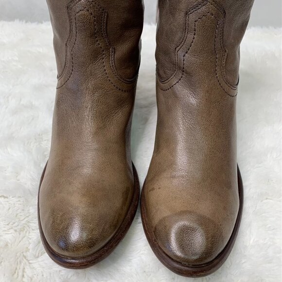 Frye 77032 Women's Light Brown Leather Carson Shortie Boots Size 6 1/2 - Picture 6 of 16